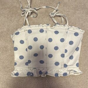 Wrangler x Billabong denim polka dot tank